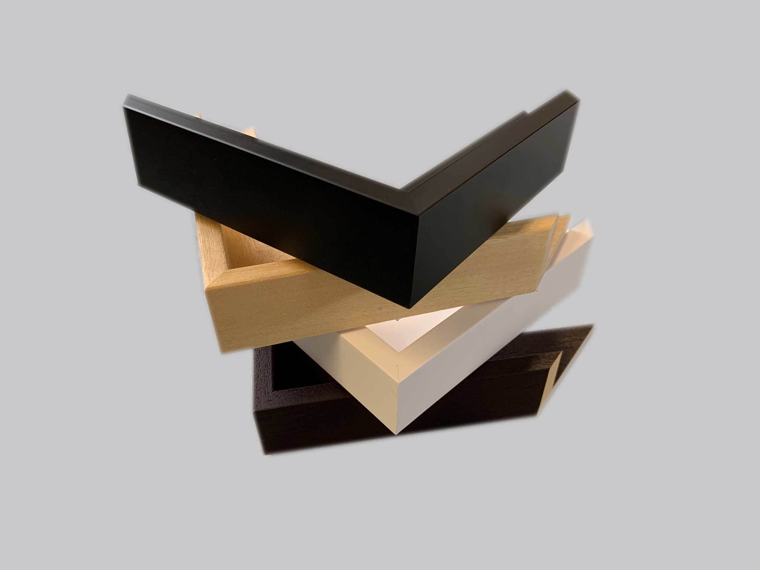 Edouard Manet - Porträt der Eva Gonzalés im Atelier Manets, 1870, Schattenfugenrahmen weiß