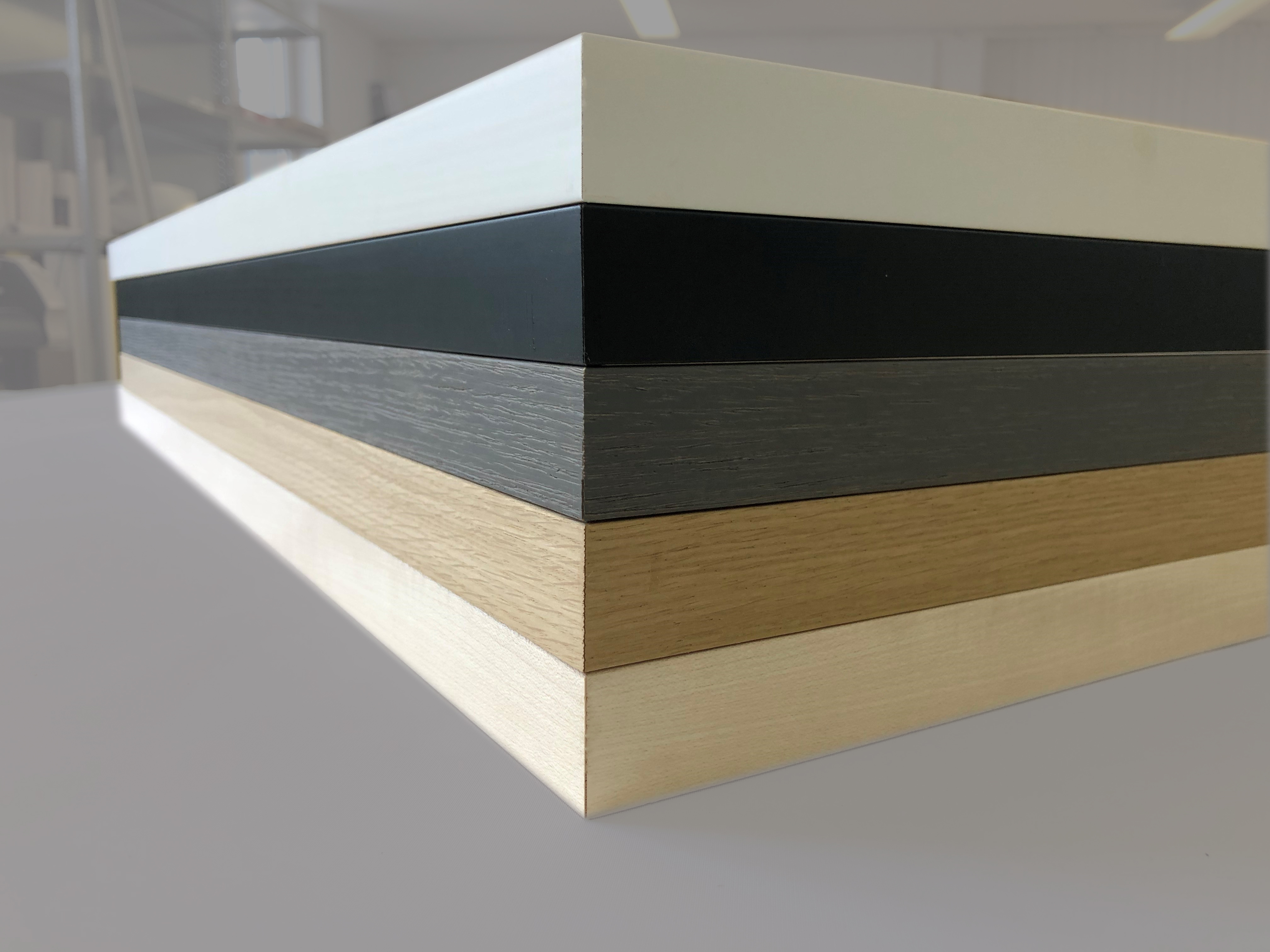 Edouard Manet - Porträt der Eva Gonzalés im Atelier Manets, 1870, Bilderrahmen Eiche