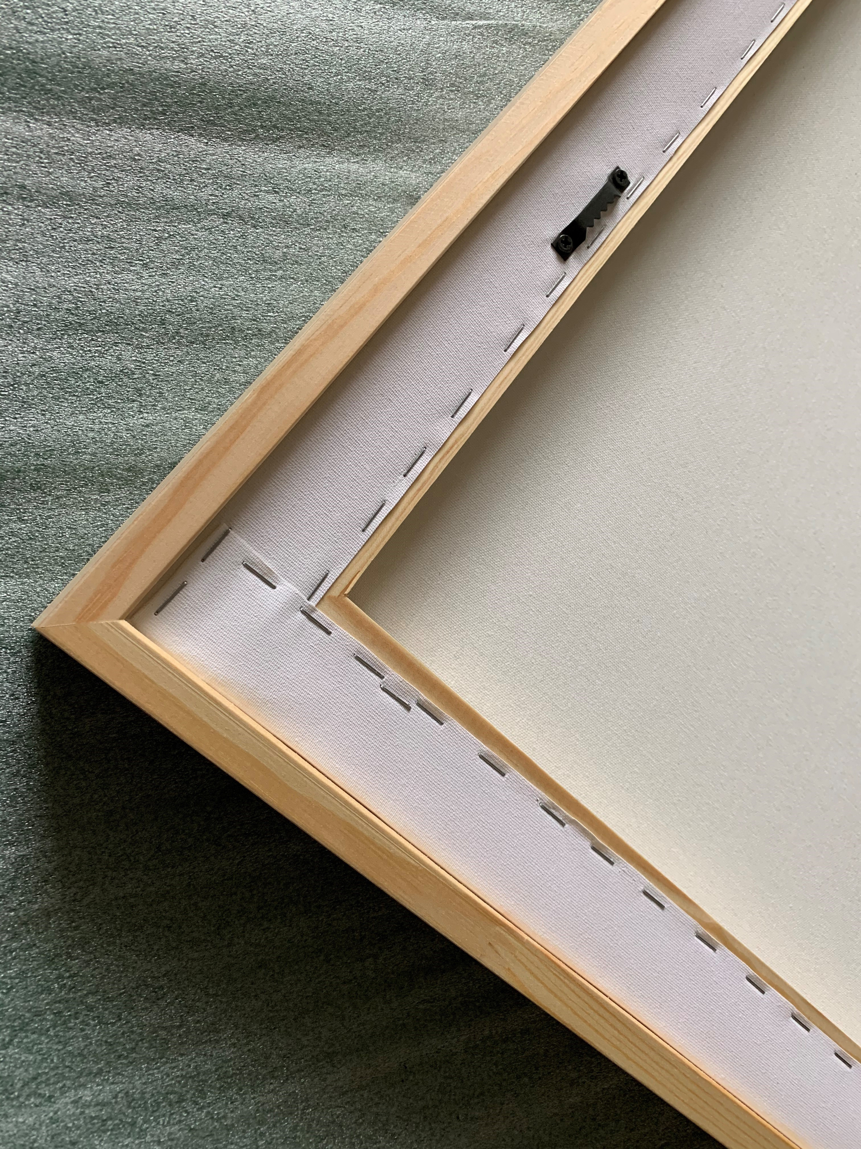 Edouard Manet - Porträt der Eva Gonzalés im Atelier Manets, 1870, Bilderrahmen Eiche