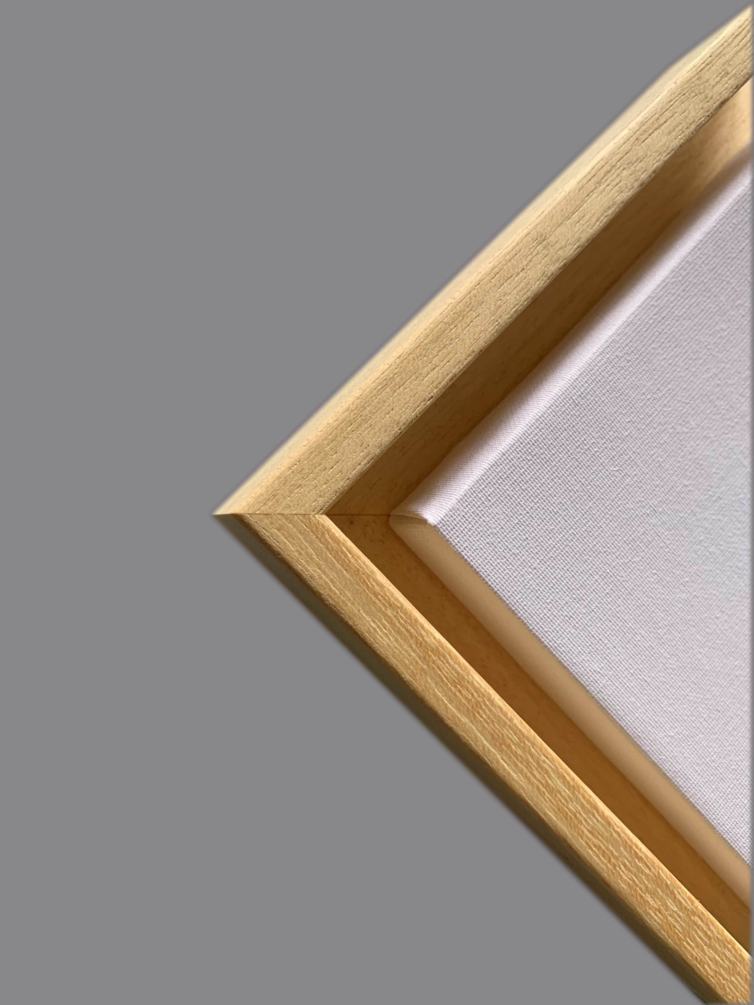 Edouard Manet - Porträt der Eva Gonzalés im Atelier Manets, 1870, Schattenfugenrahmen Natur