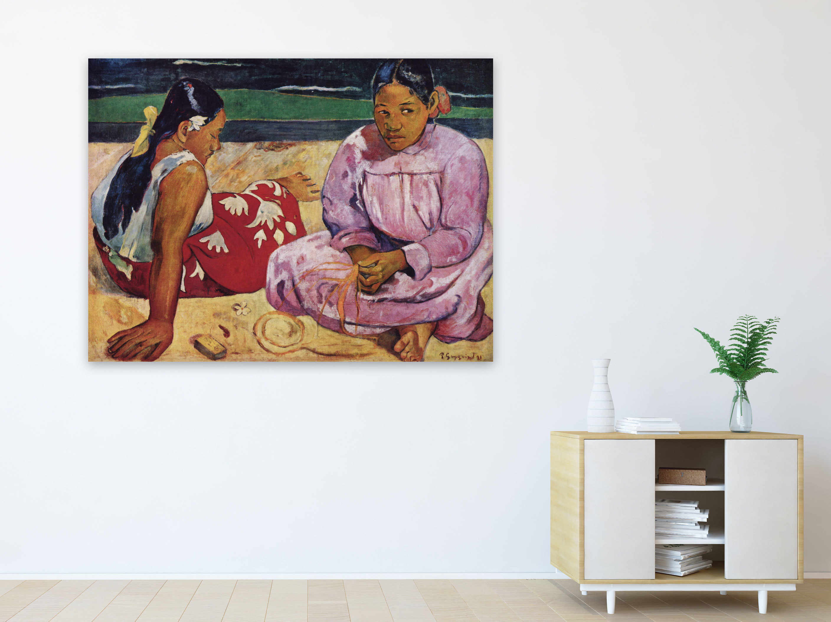 Frauen am Strand, 1891, Leinwandbild