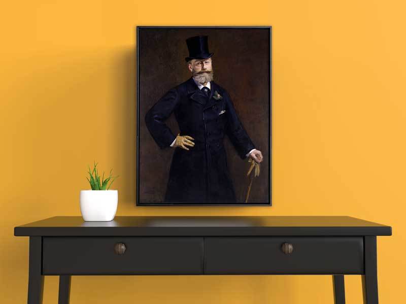 Edouard Manet - Antonin Proust, 1880, Schattenfugenrahmen schwarz