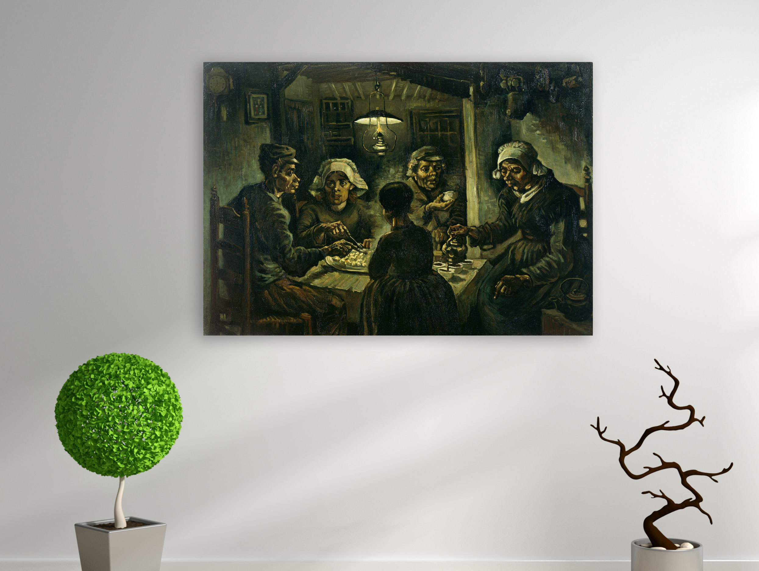 Die Kartoffelesser, 1885, Leinwandbild