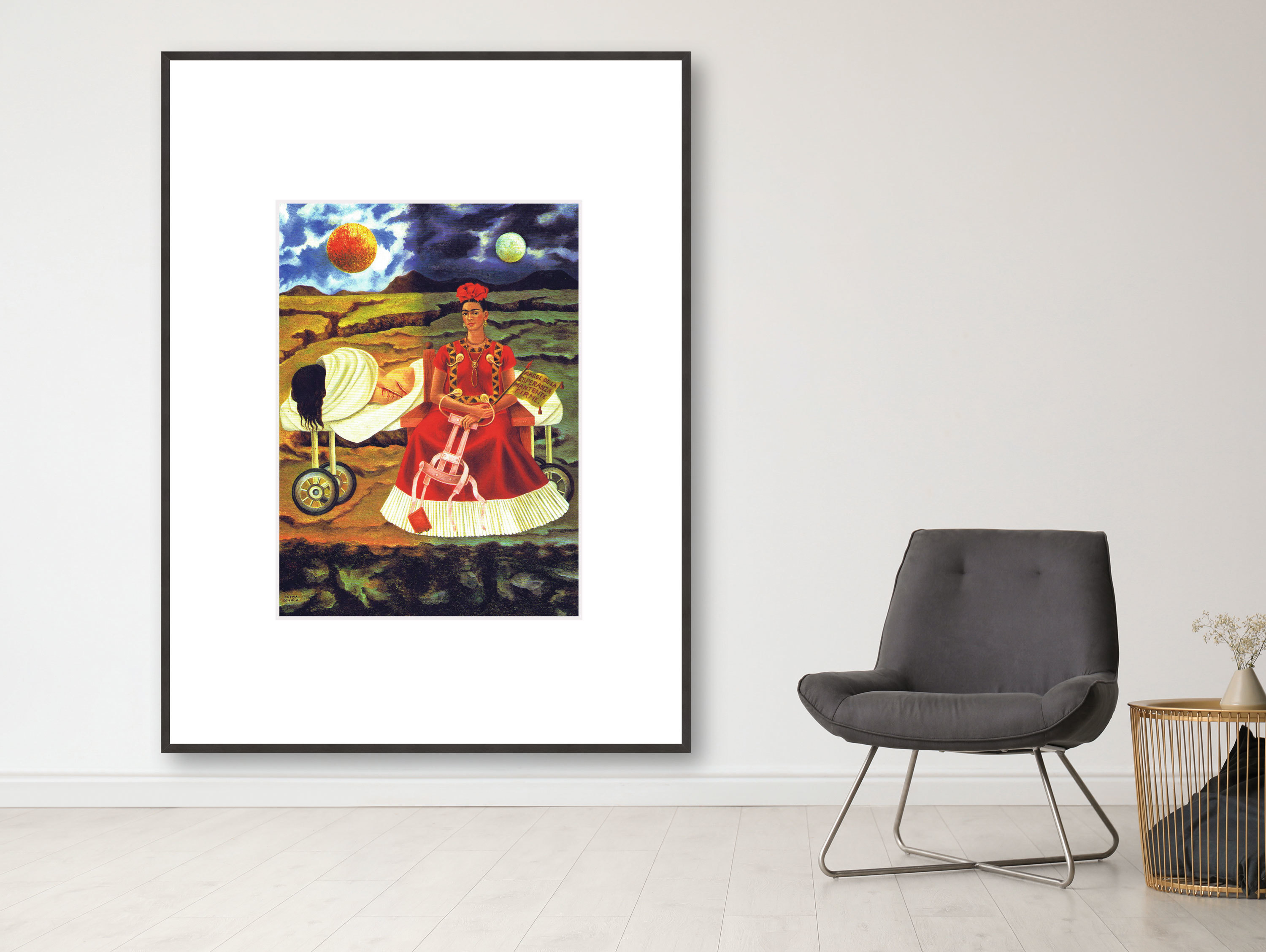 Baum der Hoffnung, 1946 - Passepartout weiß, Rahmen schwarz