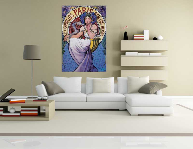 Alfons Mucha - Cigares Paris, 1898