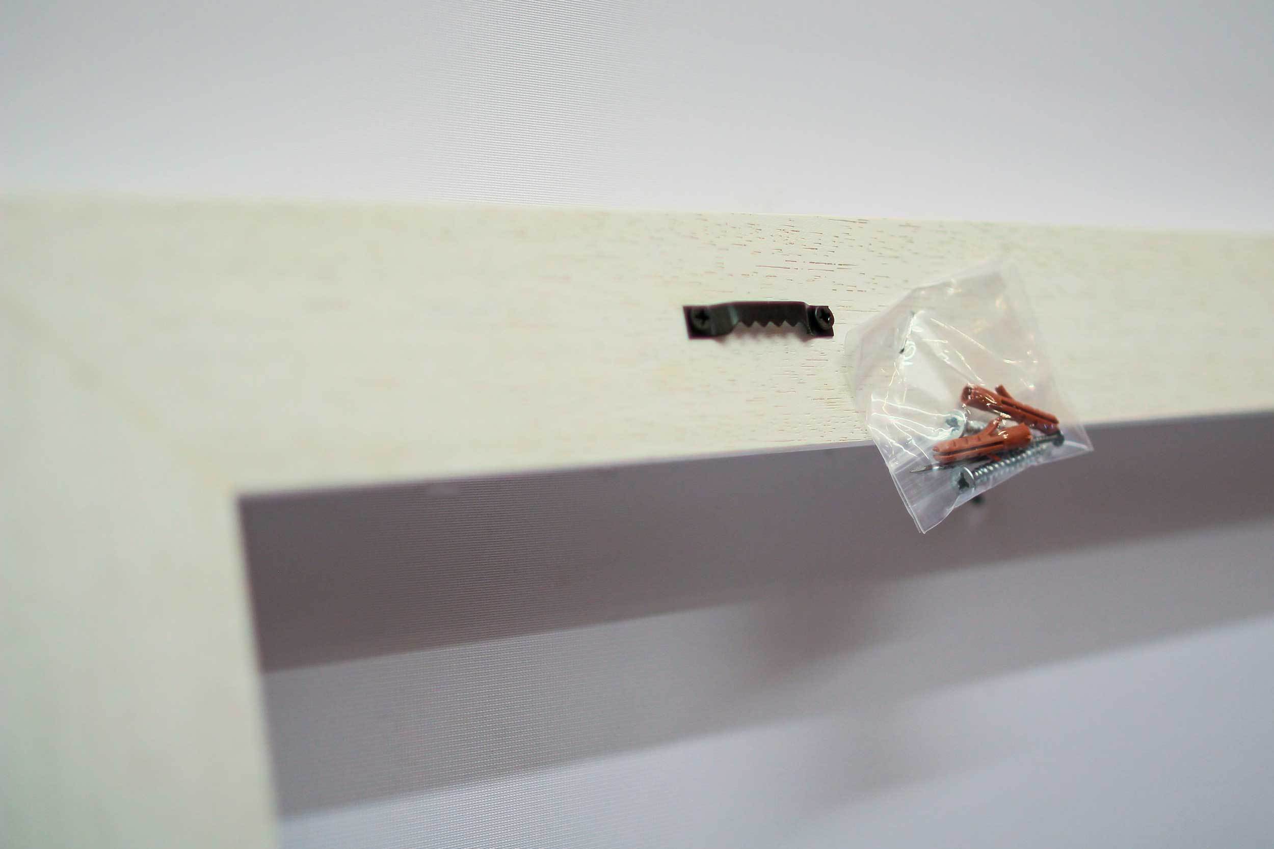 Edouard Manet - Porträt der Eva Gonzalés im Atelier Manets, 1870, Schattenfugenrahmen weiß